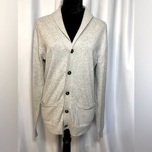 American Eagle Outfitters Women’s Gray boyfriend button up cardigan size Small